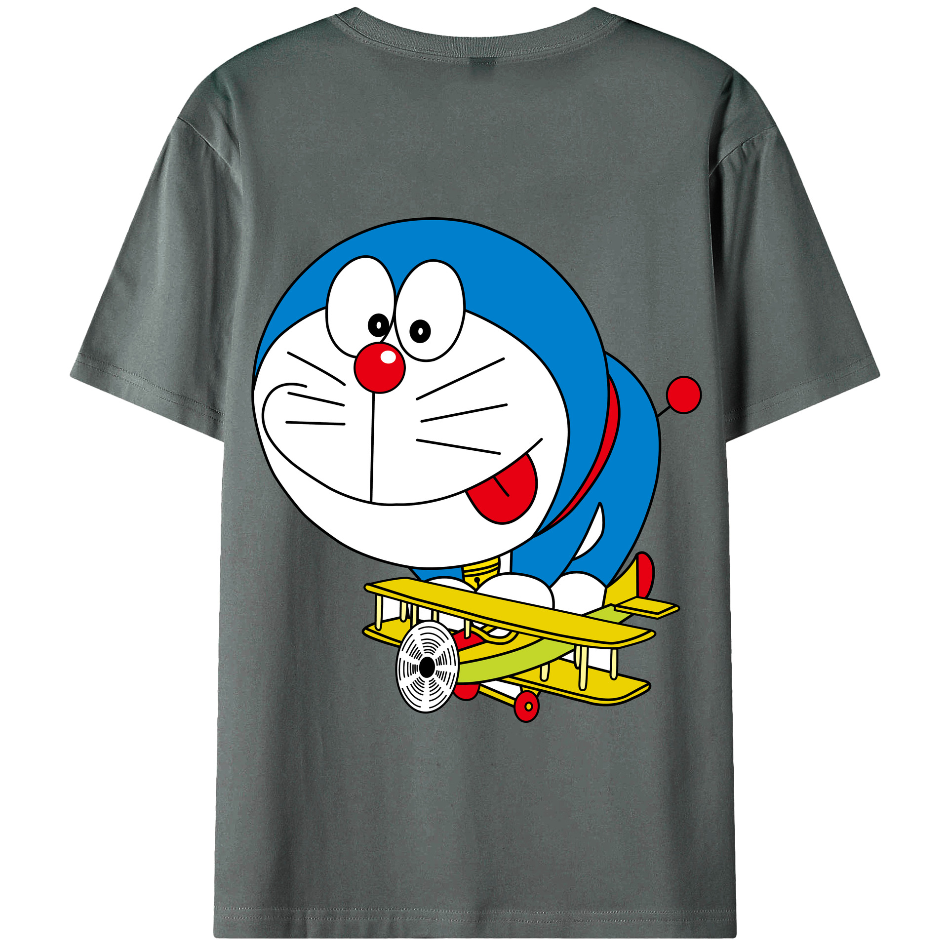 （画像用） ドラえもん Doraemon 綿100％半袖Tシャツ（背面プリント）
